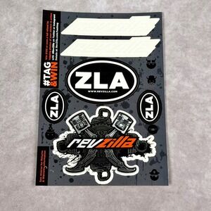 RevZilla ZLA Motorcycle Engine Sticker Sheet Decal Pack Piston Logo Multi Set